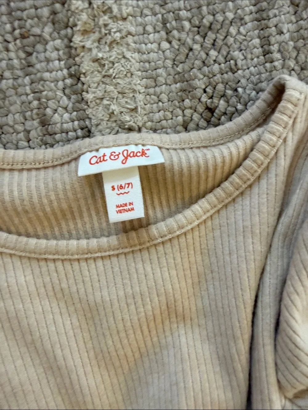 Cat & Jack Ribbed Peplum Knit Tops in Teal, Gray, Burgundy, Cream